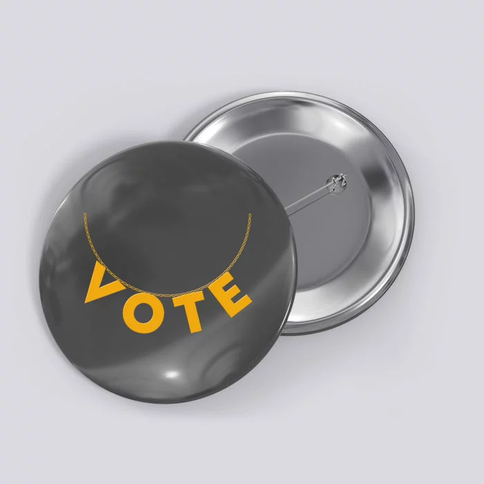 VOTE Gold Chain Necklace 2020 Election Button