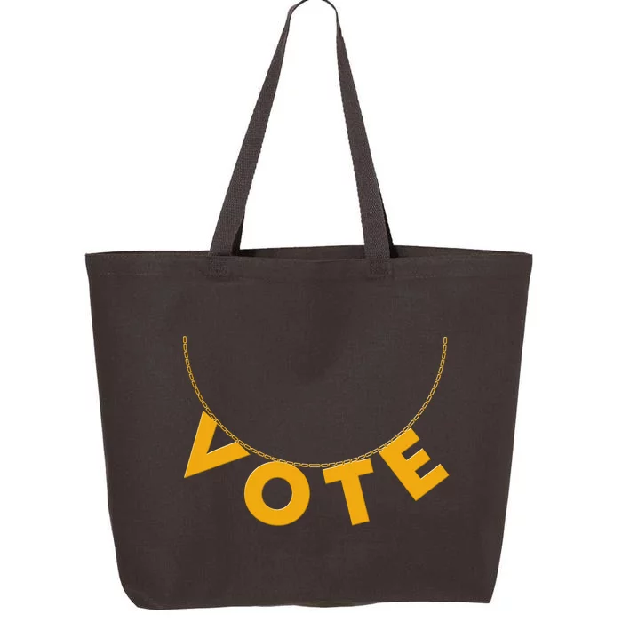 VOTE Gold Chain Necklace 2020 Election 25L Jumbo Tote