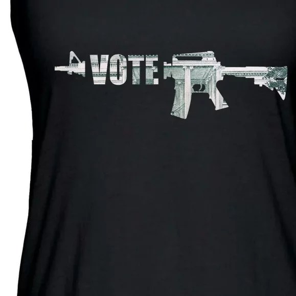 Vote Guns Ladies Essential Flowy Tank