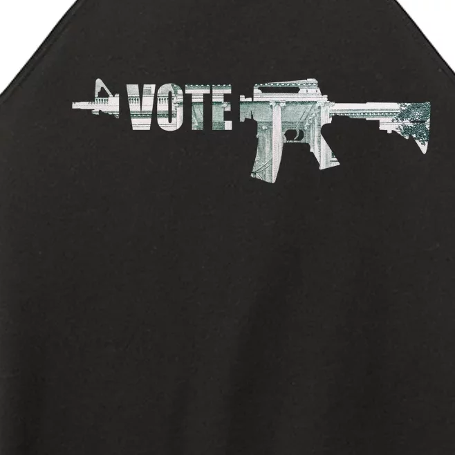 Vote Guns Women’s Perfect Tri Rocker Tank