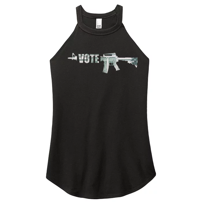 Vote Guns Women’s Perfect Tri Rocker Tank