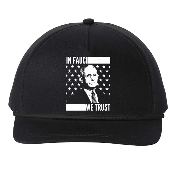 Vote In Fauci We Trust Snapback Five-Panel Rope Hat