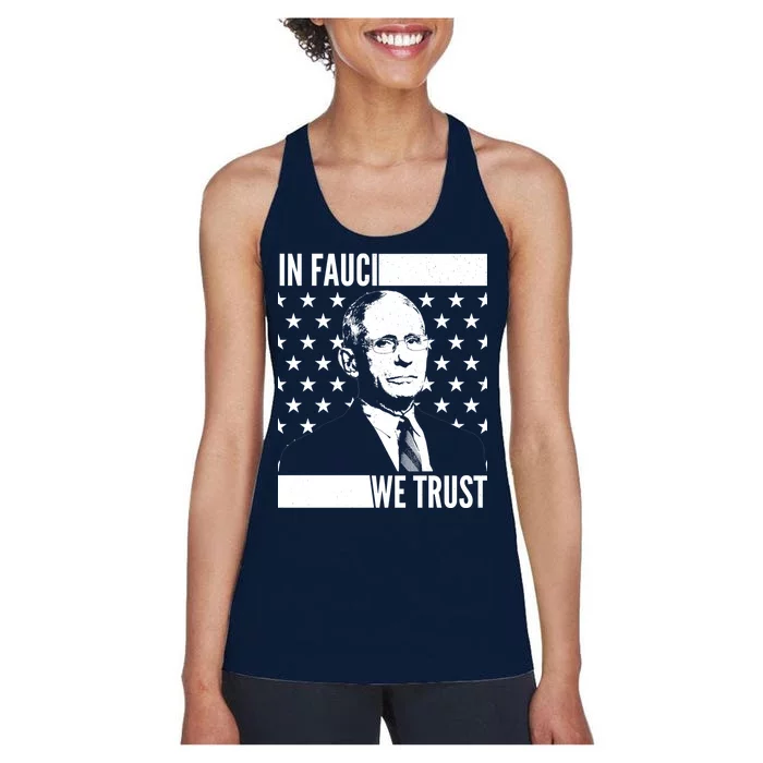 Vote In Fauci We Trust Women's Racerback Tank