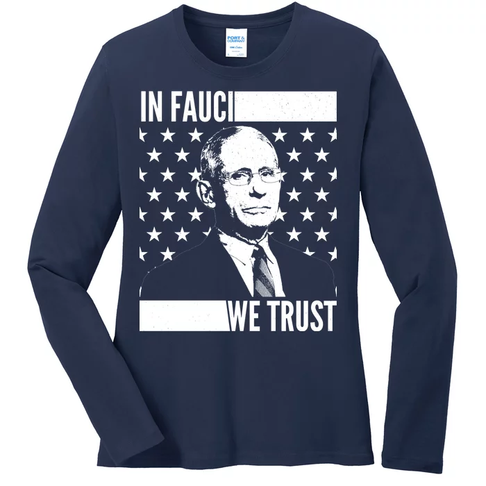 Vote In Fauci We Trust Ladies Long Sleeve Shirt