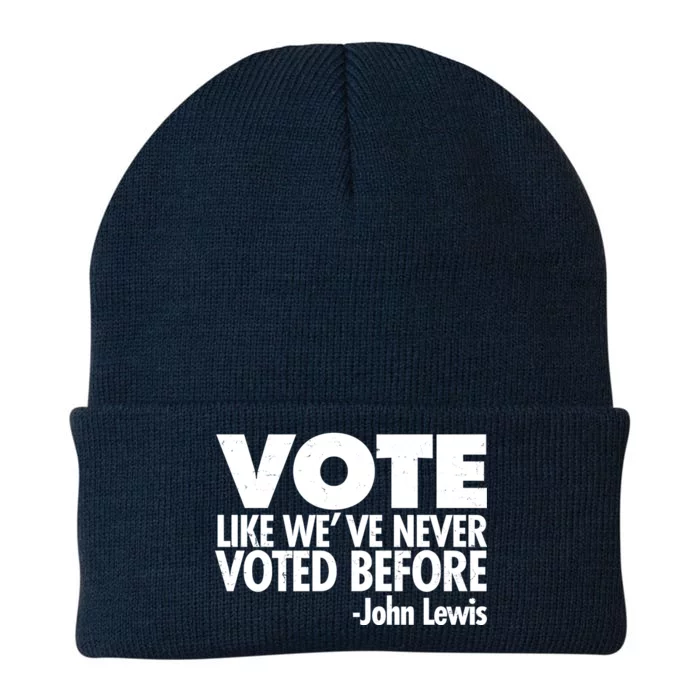 VOTE Like We've Never Voted Before John Lewis Knit Cap Winter Beanie