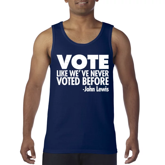 VOTE Like We've Never Voted Before John Lewis Tank Top