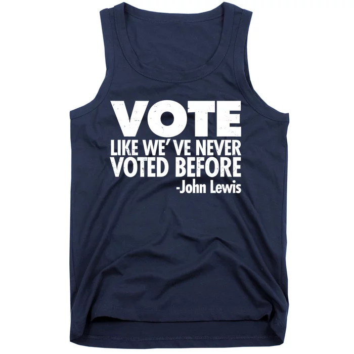 VOTE Like We've Never Voted Before John Lewis Tank Top