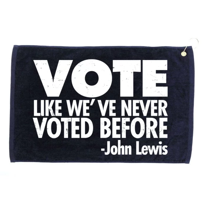 VOTE Like We've Never Voted Before John Lewis Grommeted Golf Towel