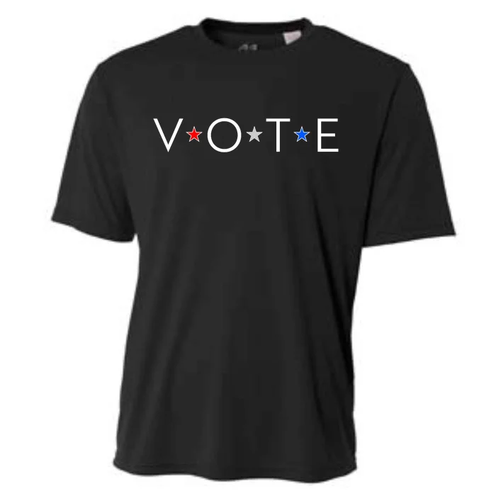 VOTE Red White Blue Stars Cooling Performance Crew T-Shirt