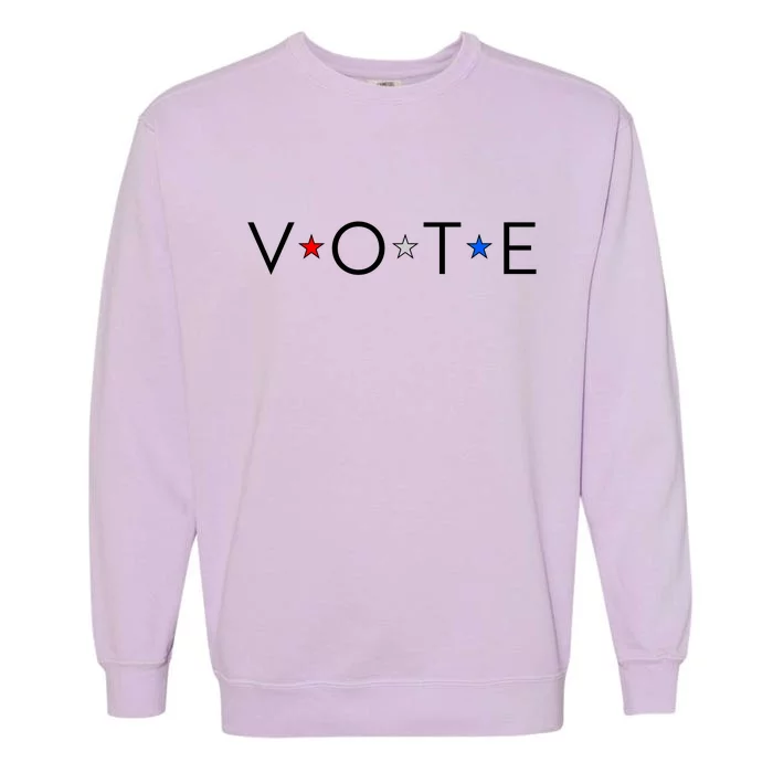 VOTE Red White Blue Stars Garment-Dyed Sweatshirt