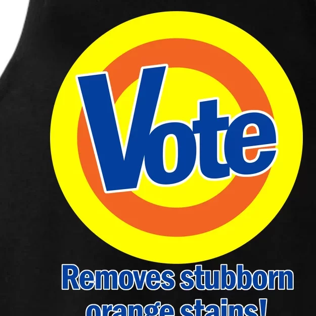 Vote Remove Stubborn Orange Stains Ladies Tri-Blend Wicking Tank