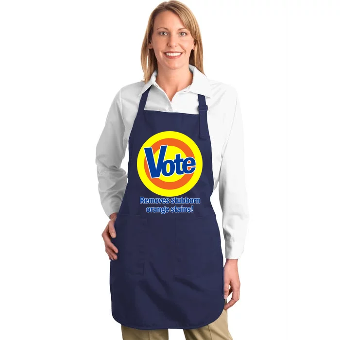 Vote Remove Stubborn Orange Stains Full-Length Apron With Pocket