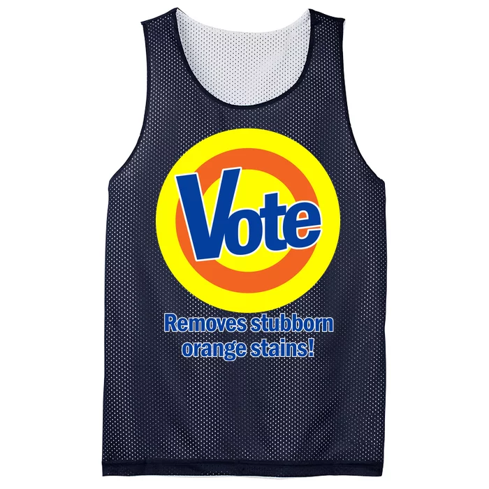 Vote Remove Stubborn Orange Stains Mesh Reversible Basketball Jersey Tank