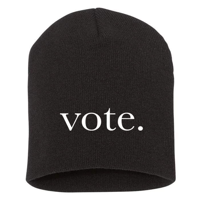 Vote Simple Logo Short Acrylic Beanie