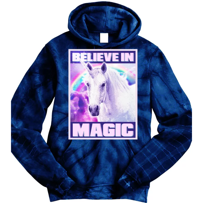 Vote Unicorn Believe in Magic Tie Dye Hoodie