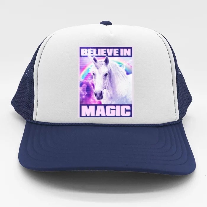 Vote Unicorn Believe in Magic Trucker Hat