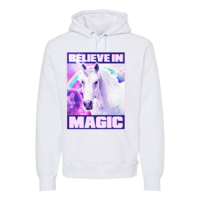 Vote Unicorn Believe in Magic Premium Hoodie