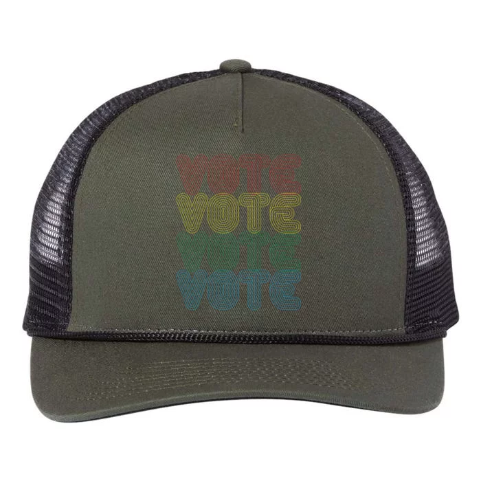 Vote Vote Vote Retro Rope Trucker Hat Cap