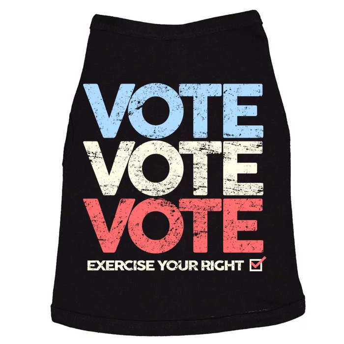 Vote Vote Vote Exercise Your right Doggie Tank