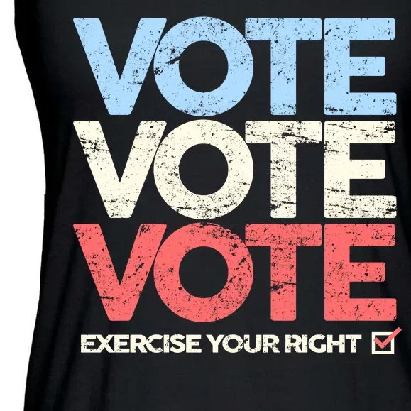 Vote Vote Vote Exercise Your right Ladies Essential Flowy Tank