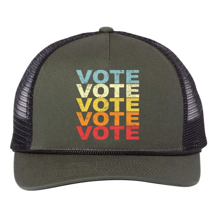 VOTE VOTE VOTE VOTE Retro Rope Trucker Hat Cap