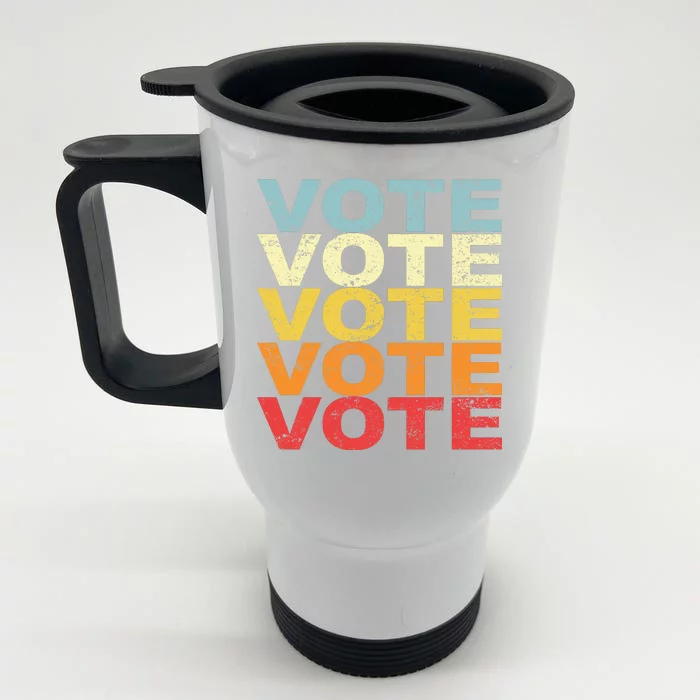 VOTE VOTE VOTE VOTE Front & Back Stainless Steel Travel Mug