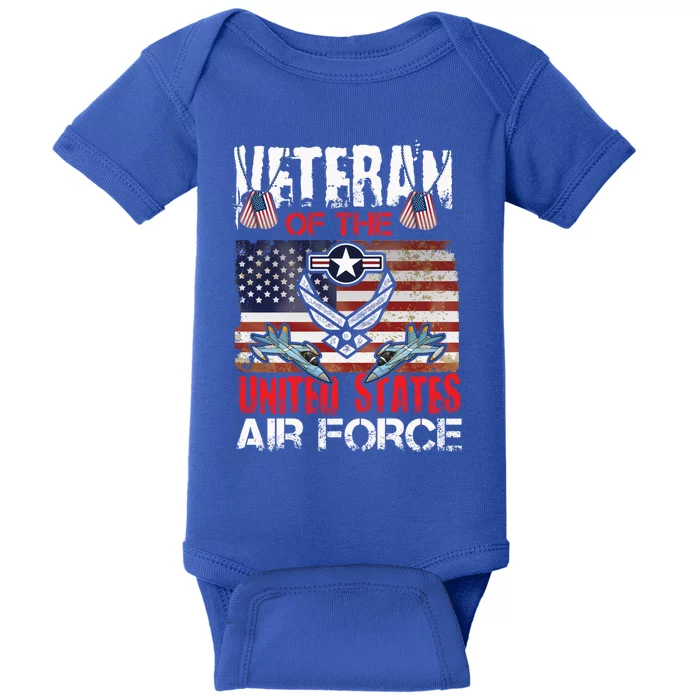 Veteran Of United States Air Force Fighter Jet Veterans Day Gift Baby Bodysuit