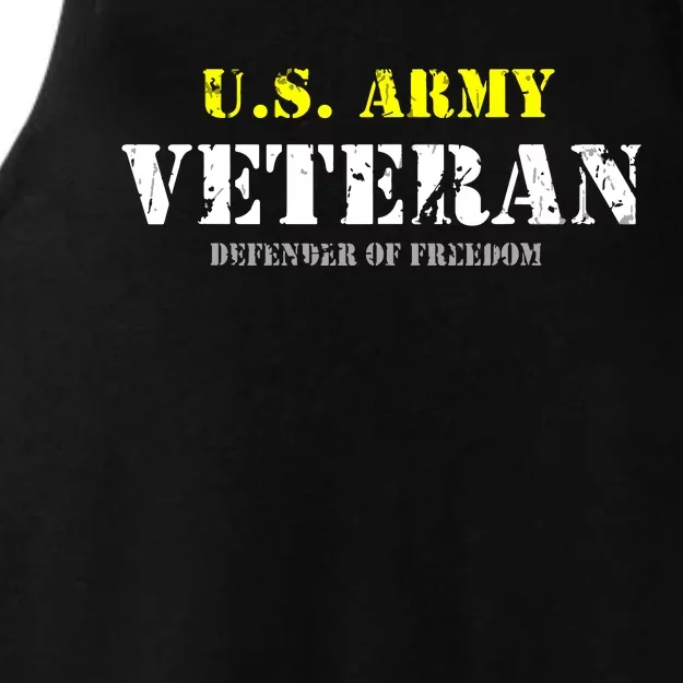 Veteran Of United States US Army Veteran Ladies Tri-Blend Wicking Tank