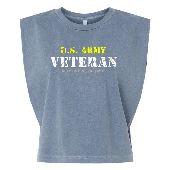 Veteran Of United States US Army Veteran Garment-Dyed Women's Muscle Tee