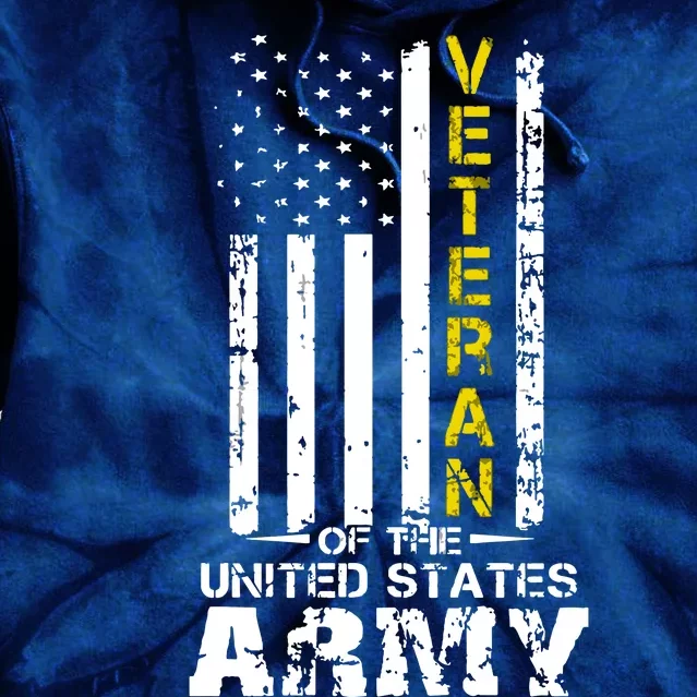 Veteran Of United States US Army Veteran Tie Dye Hoodie