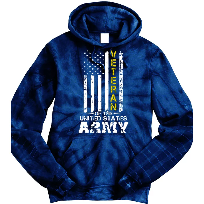 Veteran Of United States US Army Veteran Tie Dye Hoodie