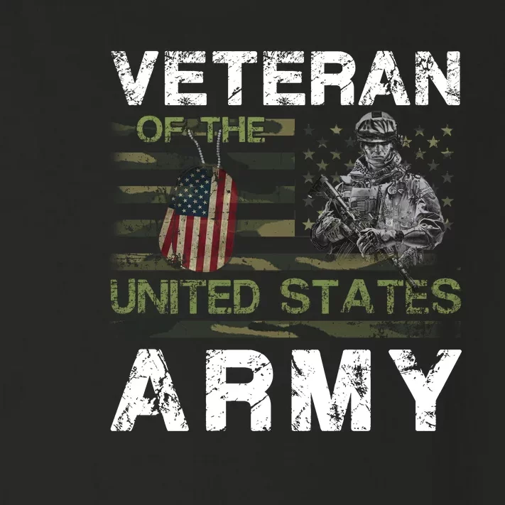 Veteran Of United States U.S Army Veteran Toddler Long Sleeve Shirt