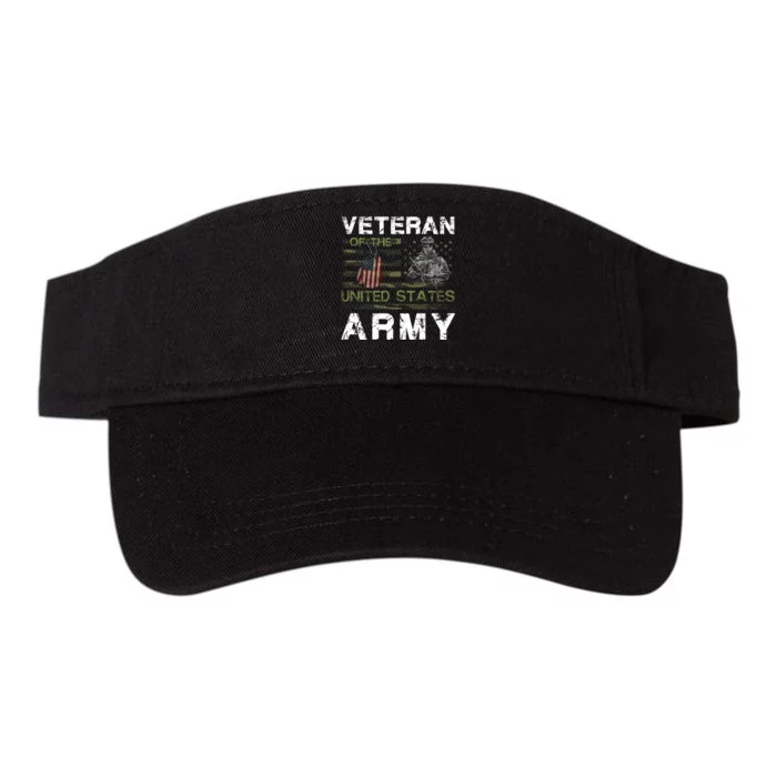 Veteran Of United States U.S Army Veteran Valucap Bio-Washed Visor