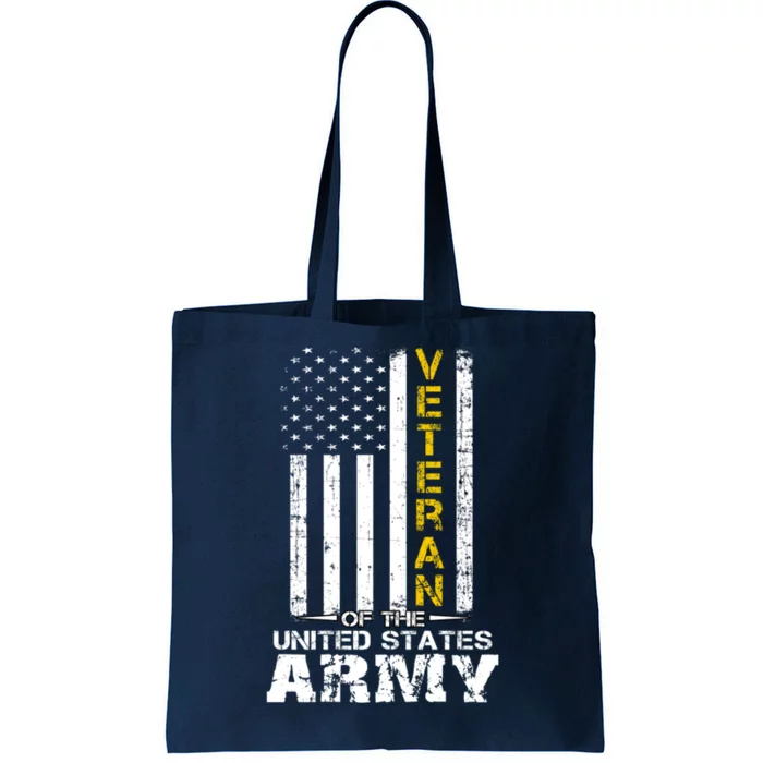 Veteran of United States US Army Gold Tote Bag