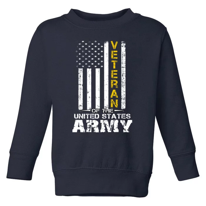 Veteran of United States US Army Gold Toddler Sweatshirt