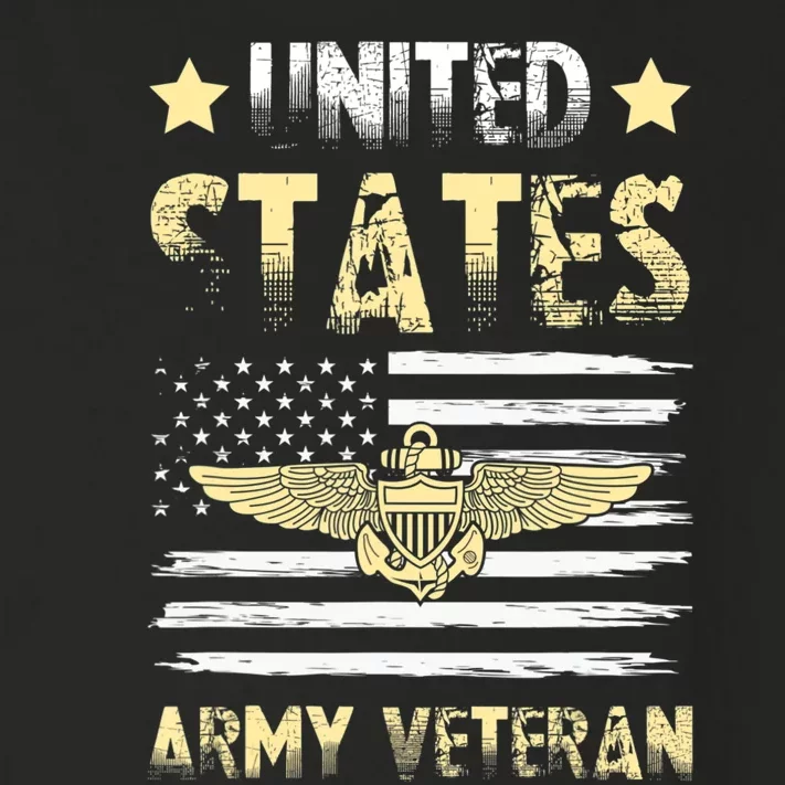 Veteran of United States US Army veteran Gold Toddler Long Sleeve Shirt