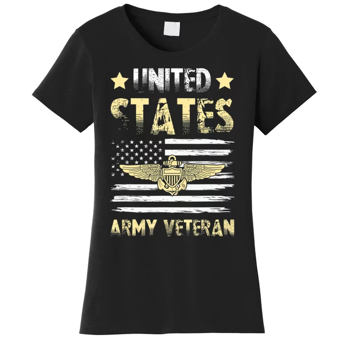 Veteran of United States US Army veteran Gold Women's T-Shirt