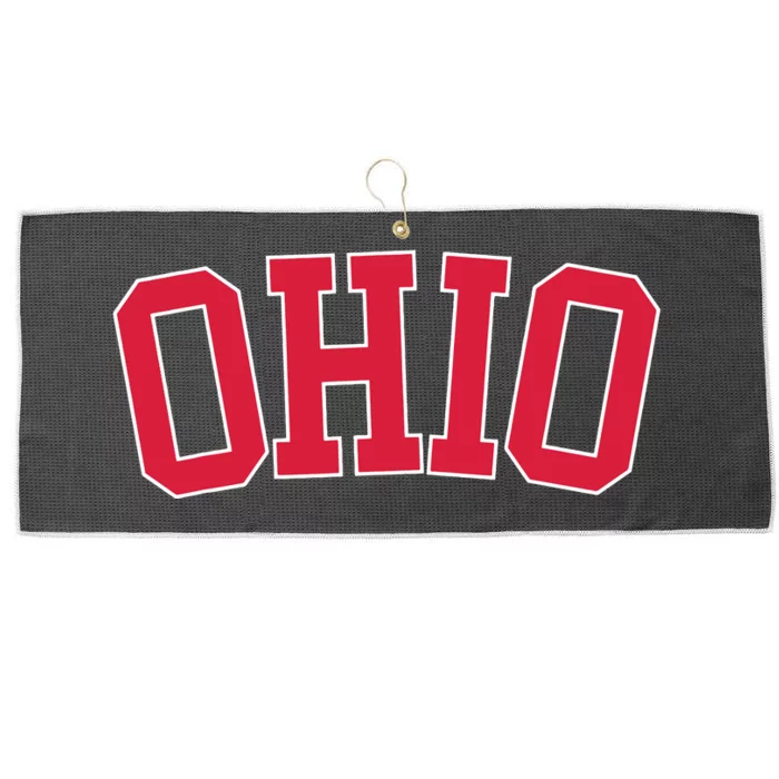 Vintage Ohio Usa State Oh Varsity Style Sports Large Microfiber Waffle Golf Towel