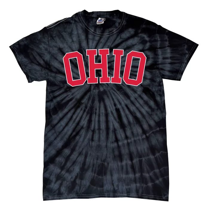 Vintage Ohio Usa State Oh Varsity Style Sports Tie-Dye T-Shirt