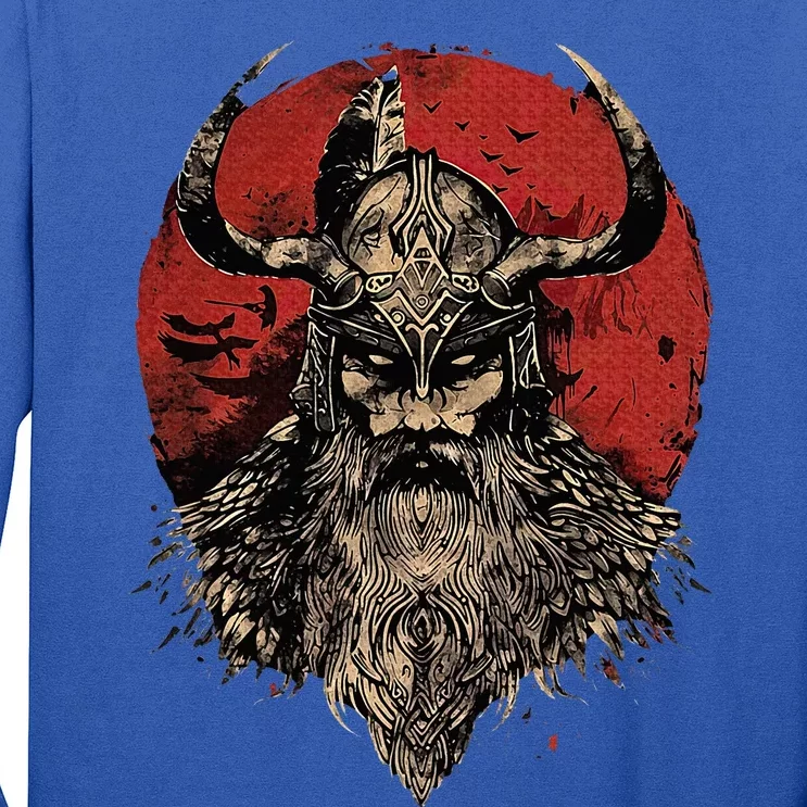 Viking Odin Valhalla Scandinavian Odin Long Sleeve Shirt