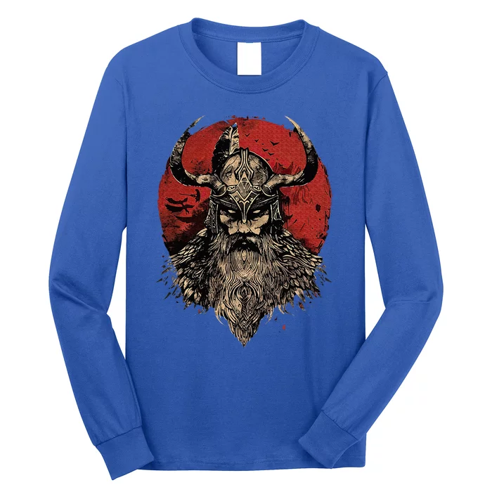 Viking Odin Valhalla Scandinavian Odin Long Sleeve Shirt