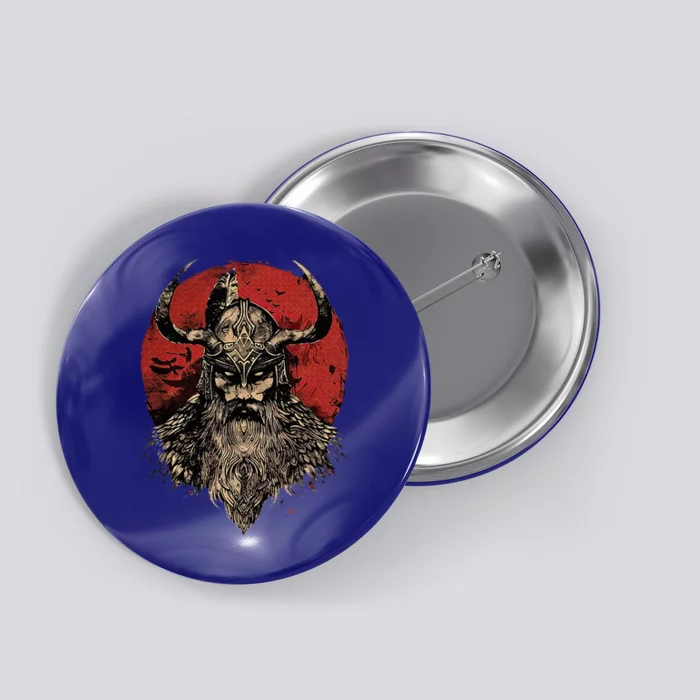 Viking Odin Valhalla Scandinavian Odin Button