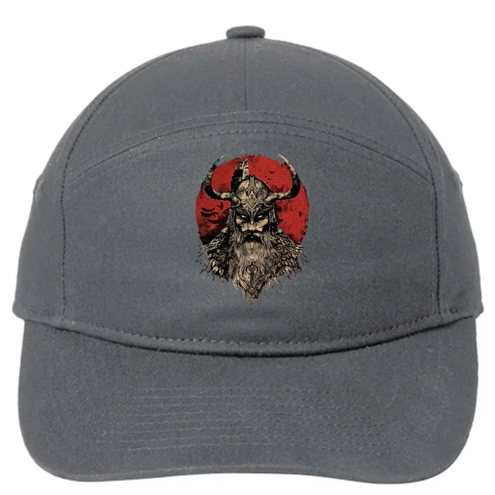 Viking Odin Valhalla Scandinavian Odin 7-Panel Snapback Hat