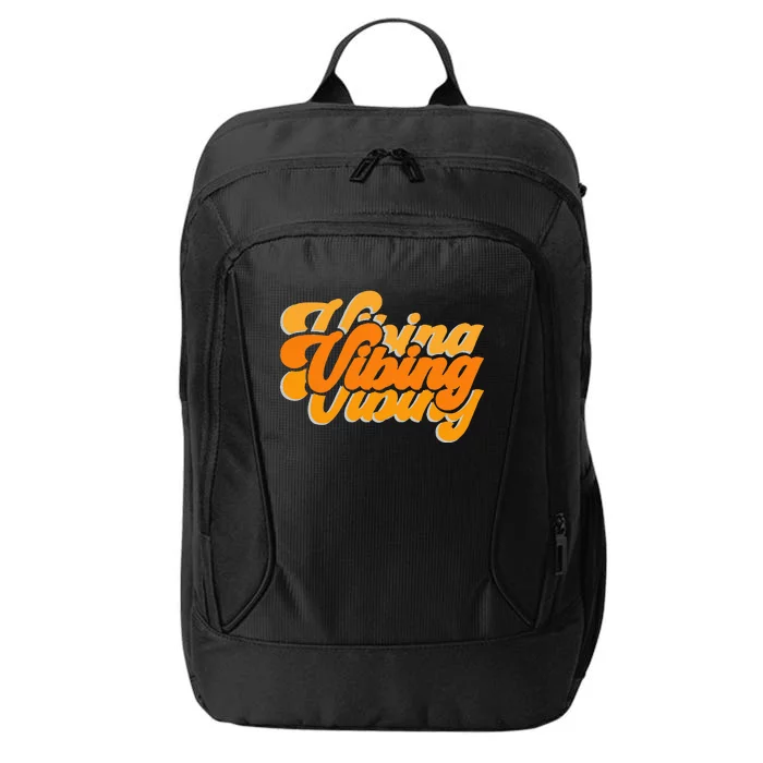 Vibing Orange Vibes Only City Backpack