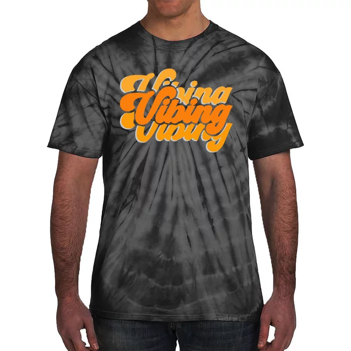 Vibing Orange Vibes Only Color Tie-Dye T-Shirt