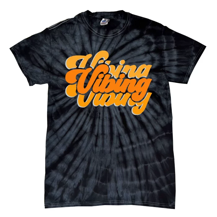 Vibing Orange Vibes Only Color Tie-Dye T-Shirt