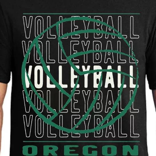 Volleyball Oregon Pajama Set