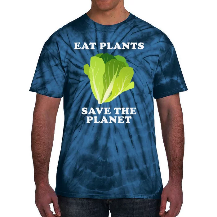 Vegan Or Vegetarian Earth Day Tie-Dye T-Shirt