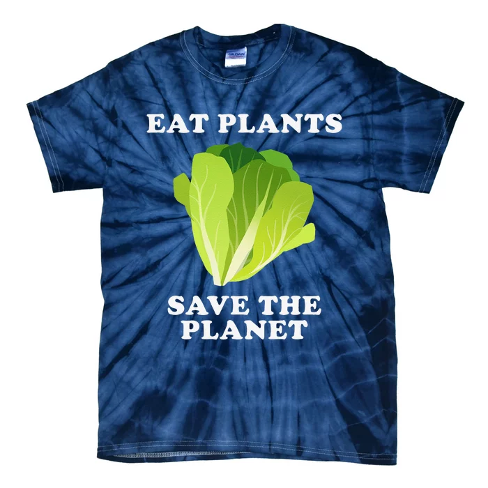 Vegan Or Vegetarian Earth Day Tie-Dye T-Shirt