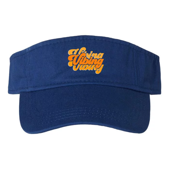 Vibing Orange Vibes Only Color Valucap Bio-Washed Visor